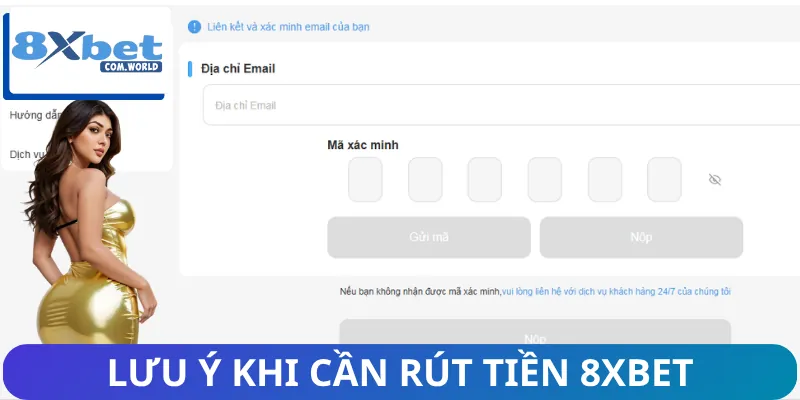 Hướng Dẫn 2 Cách Rút Tiền 8XBET Đơn Giản Mà Tiện Vô Cùng 3 Lưu ý nhập lệnh rút đúng theo yêu cầu để nhận tiền sớm hơn